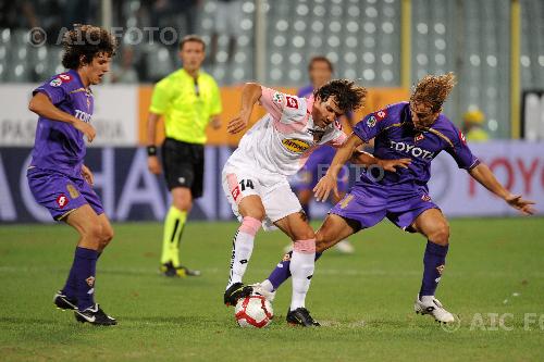 palermo donadel marco jovetic stevan fiorentina 2009 Firenze, Italy. 