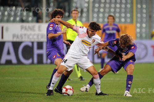 palermo donadel marco jovetic stevan fiorentina 2009 Firenze, Italy. 