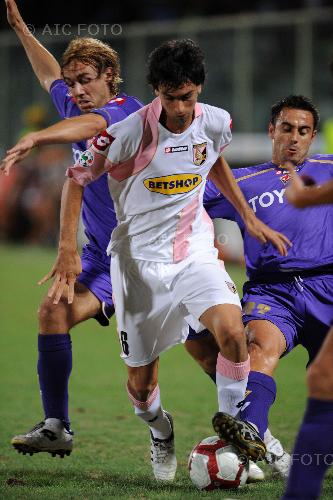 palermo donadel marco marchionni marco fiorentina 2009 Firenze, Italy. 