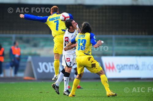 Udinese marcolini michele yepes mario Chievo Verona 2009 Verona, Italy. 