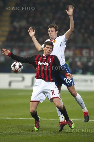 Milan evans jonny manchester utd 2010 Milano, Italy. 