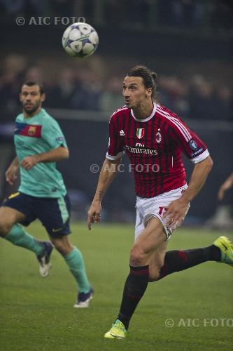 Milan 2011 Uefa Champions League 2011-2012 Group stage , Group H match between Milan 2-3 Barcelona at Giuseppe Meazza  Stadium 