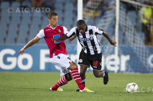 Udinese Rodrigo Jose Lima dos Santos SC Braga 2012 Udine, Italy. Joy Goal 1-0 