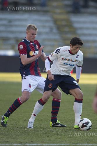 Cagliari Frederik Sorensen Bologna 2013 Bologna, Italy. 