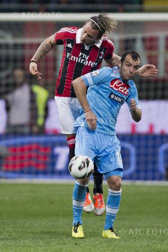 Napoli Philippe Mexes Milan 2013 Milano, Italy. 