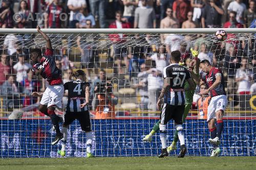 Udinese Ibrahima Mbaye Bologna Angella Gabriele italian championship 2016 2017 34° Day Renato Dall Ara final match between Bologna 4-0 Udinese 