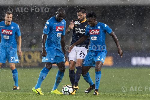 Napoli Daniel Sartori Bessa Hellas Verona Amadou Diawara Marc Antonio Bentegodi final match between Hellas Verona 1-3 Napoli Verona, Italy. 