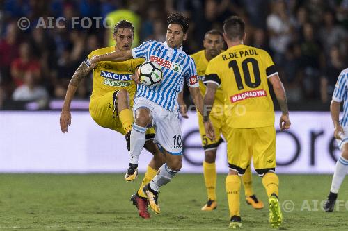 Udinese Sergio Floccari Spal 2017 Ferrara, Italy. 