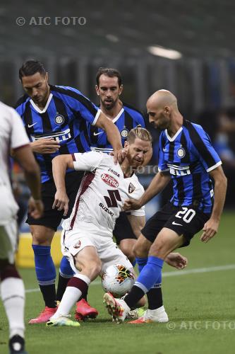 Torino Borja Valero Iglesias Inter Danilo D Ambrosio Giuseppe Meazza match between Inter 3-1 Torino Milano, Italy 