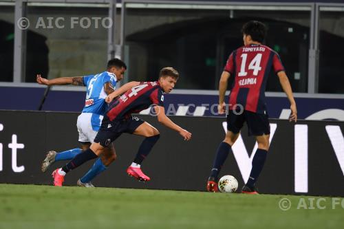 Bologna Allan Marques Loureiro Napoli Takehiro Tomiyasu Renato Dall Ara match between Bologna 1-1 Napoli Bologna, Italy 