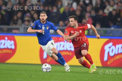 Switzerland Jorginho Jorge Luiz Frello Filho Italy 2021 Roma, Italy 