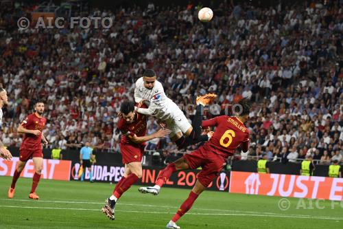 Roma Youssef En-Nesyri Sevilla FC Chris Smalling Budapest, Hungary 