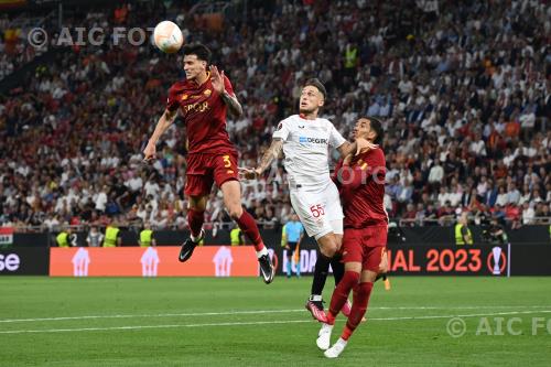 Roma Lucas Ocampos Sevilla FC Chris Smalling Budapest, Hungary 