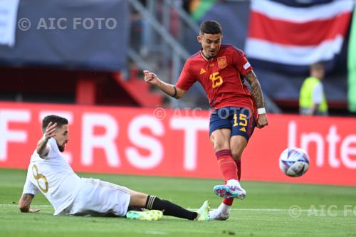 Spain Jorginho Jorge Luiz Frello Filho Italy 2023 Enschede, Netherlands. Goal 1-0 