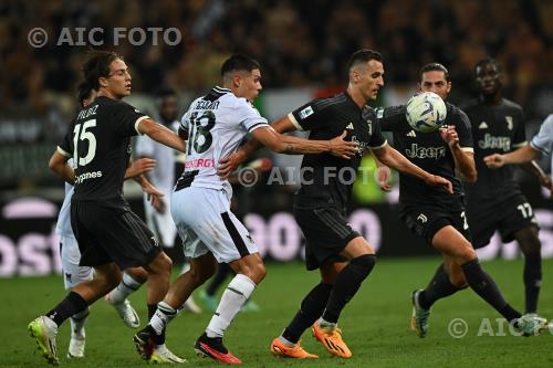 Juventus Nehuen Perez Udinese Arkadiusz Milik Italian championship  2023 2024 1°Day Udine, Italy 
