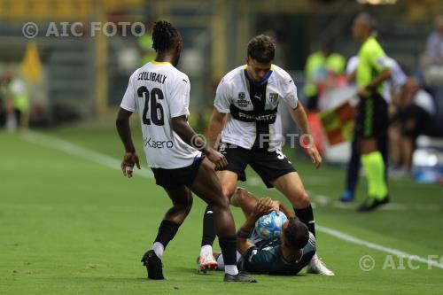 Parma Alessandro Circati Parma Marco Sau Ennio Tardini match between Parma 2-0 Feralpi Parma, Italy 