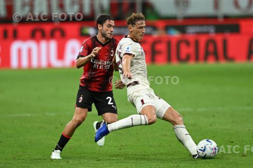 Torino Davide Calabria Milan 2023 Milano, Italy 