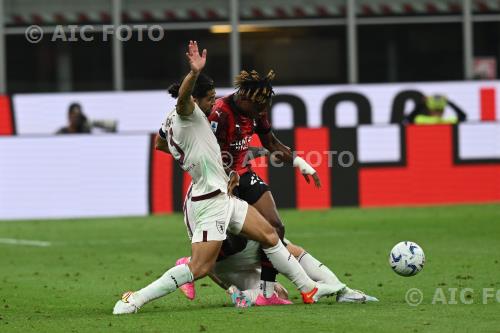 Torino Samuel Chukwueze Milan Karol Linetty Giuseppe Meazza match between  Milan 4-1 Torino Milano, Italy 