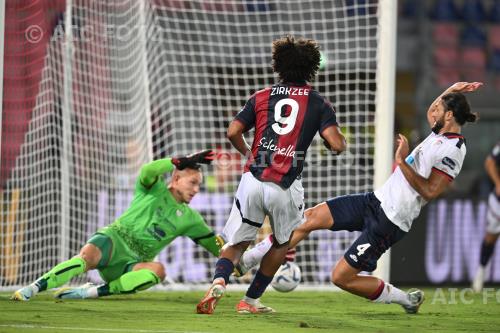 Bologna Alberto Dossena Cagliari Boris Radunovic Renato Dall Ara match between Bologna 2-1 Cagliari Bologna, Italy 