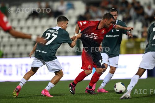 Pro Vercelli Simone Pesce Lumezzane 2023 Vercelli, Italy 