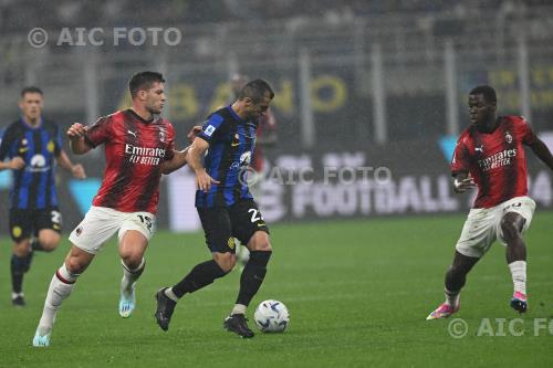 Milan Henrikh Mkhitaryan Inter Luka Jovic Giuseppe Meazza match between    Inter 5-1 Milan Milano, Italy 
