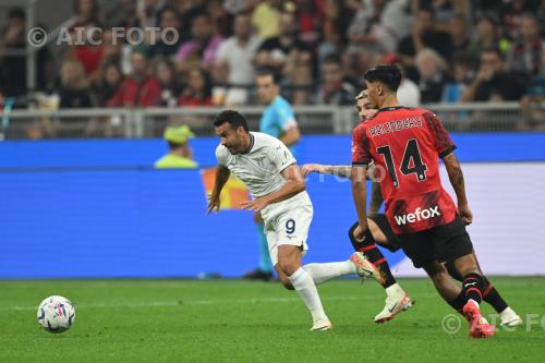 Lazio Tijjani Reijnders Milan Theo Hernandez Giuseppe Meazza match between  Milan 2-0 Lazio Milano, Italy 