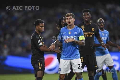 Napoli Aurelien Tchouamen Real Madrid Rodrygo Goes Diego Armando Maradona match between Napoli 2-3 Real Madrid Napoli, Italy 