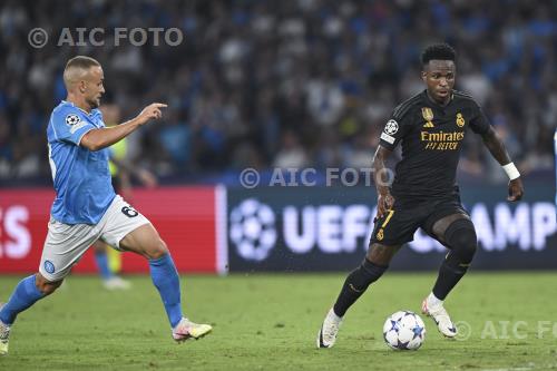 Napoli Vinicius Junior Real Madrid 2023 Napoli, Italy 