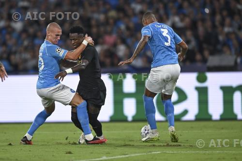 Real Madrid Natan Bernardo de Souza Napoli Leo Skiri Ostigard Diego Armando Maradona match between Napoli 2-3 Real Madrid Napoli, Italy 