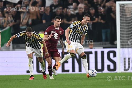 Juventus Pietro Pellegri Torino Manuel Locatelli Allianz match between  Juventus 2-0 Torino Torino, Italy 
