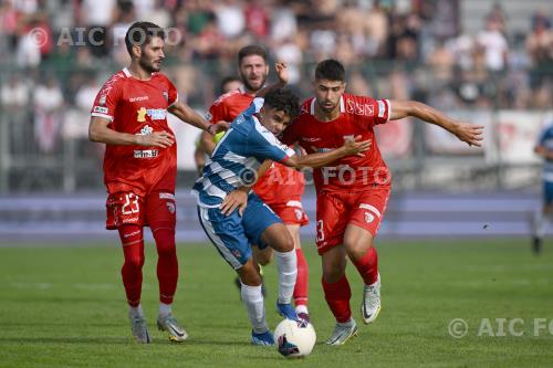 Mantova Jonathan Pitou Pro Patria Fabrizio Brignani Carlo Speroni match between Pro Patria 0-0 Mantova Varese , Italy 