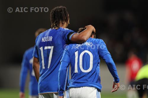 Italy U21 Gaetano Pio Oristanio Italy U21 2023 Bolzano, Italy. 