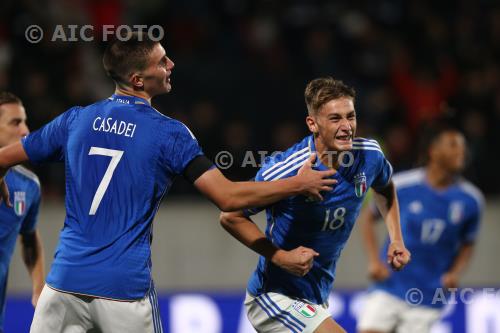 Italy U21 Cesare Casadei Italy U21 2023 Bolzano, Italy. 
