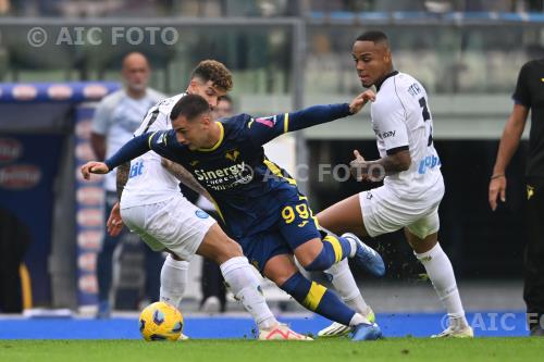 Napoli Federico Bonazzoli Hellas Verona Natan Bernardo de Souza Marcantonio Bentegodi match between  Hellas Verona 1-3 Napoli Verona, Italy 