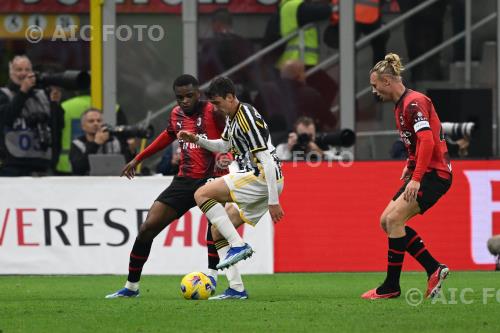 Juventus Pierre Kalulu Milan Simon Kjaer Giuseppe Meazza match between Milan 0-1 Juventus Milano, Italy 