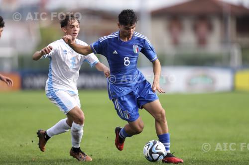 Italy U17 Samuele Forcellini San Marino U17 2023 Santarcangelo di Romagna, Italy. 