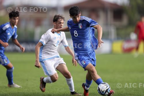 Italy U17 Samuele Forcellini San Marino U17 2023 Santarcangelo di Romagna, Italy. 