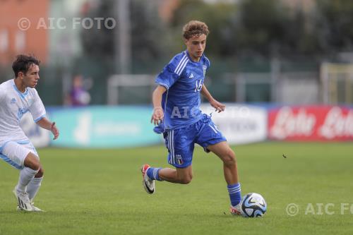 Italy U17 Lorenzo Canarezza San Marino U17 2023 Santarcangelo di Romagna, Italy. 