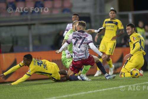 Bologna Diego Coppola Hellas Verona Simone Perilli Italian Championship Frecciarossa  Cup  2023 2024 Renato Dall Ara match between  Bologna 2-0 Hellas Verona Bologna, Italy 