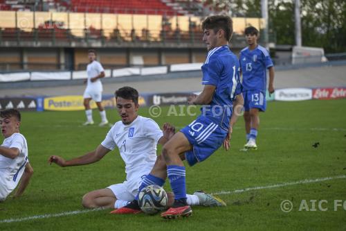 Italy U17 Nikostratos Zouridakis Greece U17 2023 Forli, Italy. 