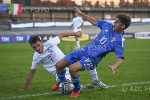 Italy U17 Nikostratos Zouridakis Greece U17 2023 Forli, Italy. 