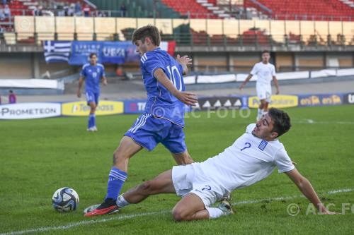 Italy U17 Nikostratos Zouridakis Greece U17 2023 Forli, Italy. 