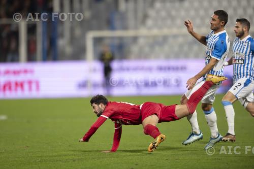Ancona Alessandro Fiordaliso Spal Matteo Bruscagin Paolo Mazza match between Spal 2-2 Ancona Ferrara , Italy 