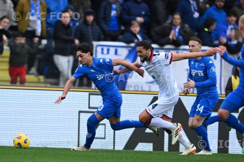Empoli Alberto Dossena Cagliari Ardian Ismajli Carlo Castellani match between    Empoli  0-1 Cagliari Empoli, Italy 