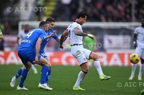 Cagliari Razvan Marin Empoli Sebastian Walukiewicz Carlo Castellani match between    Empoli  0-1 Cagliari Empoli, Italy 