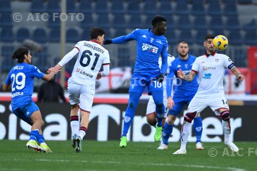 Empoli Eldor Shomurodov Cagliari M Baye Niang Italian championship 2023 2024 27°Day Carlo Castellani match between    Empoli  0-1 Cagliari 
