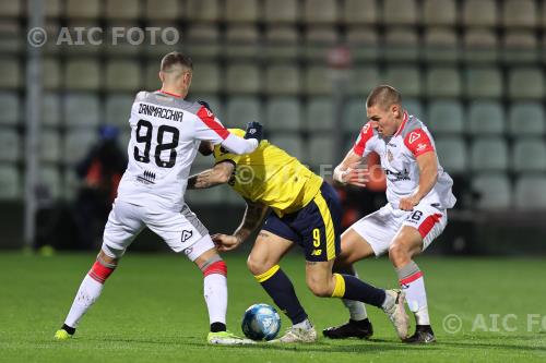 Cremonese Ettore Gliozzi Modena Valentin Antov Alberto Braglia match between Modena 0-1 Cremonese Modena, Italy 