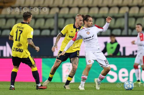 Cremonese Antonio Palumbo Modena Jacopo Manconi Alberto Braglia match between Modena 0-1 Cremonese Modena, Italy 