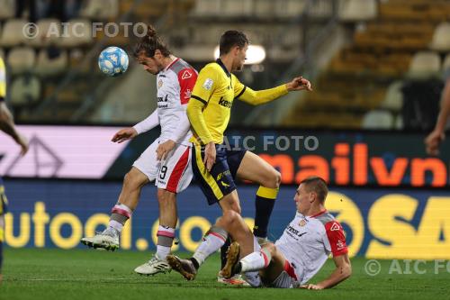 Cremonese Fabio Abiuso Modena Valentin Antov Alberto Braglia match between Modena 0-1 Cremonese Modena, Italy 