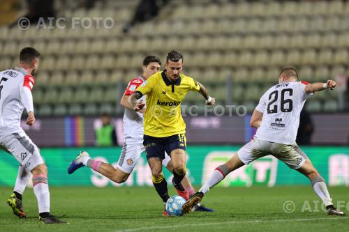 Modena Valentin Antov Cremonese Gonzalo Abrego Italian championship 2023 2024 Serie B 28°Day Alberto Braglia match between Modena 0-1 Cremonese 